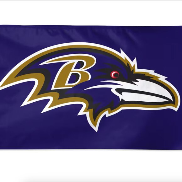 Baltimore Ravens Team Flag Banner (3x5 ft) - Picture 1 of 3